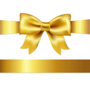 Gift satin bow Stock Illustration