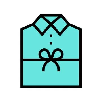 Gift Shirt vector illustration, filled style icon Stock Illustration