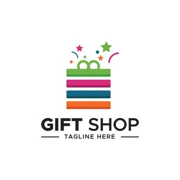Gift Shop Logo Stock Illustration