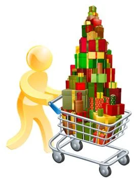 Gift shopper concept Illustrazione stock