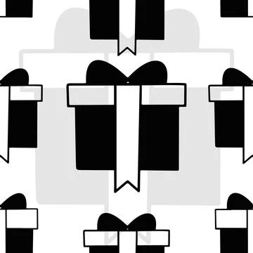 Gift Silhouette Illustrazione stock