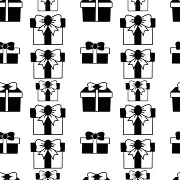Gift Silhouette Illustrazione stock