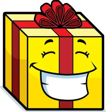 Gift Smiling 스톡 일러스트