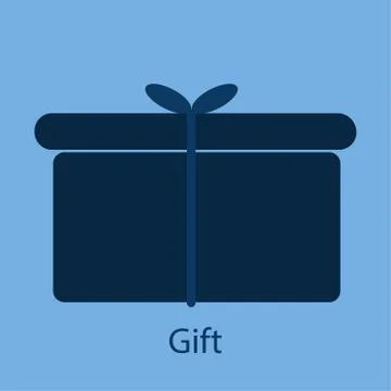 Gift symbol for design elements Stock Illustration