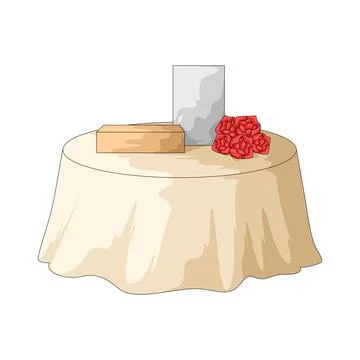 Gift table illustration Stock Illustration
