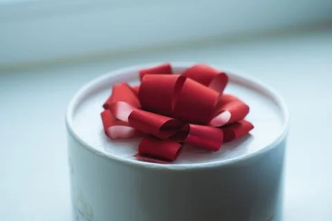 The gift on the table, Stock Photos