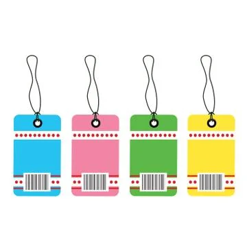 Gift tag bar code 스톡 일러스트