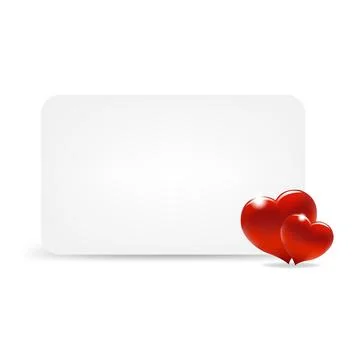 Gift Tag With Hearts Stock Illustration