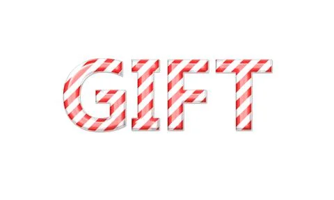 Gift text on white background. Giveaway enter to win poster template design.. Stock Illustration