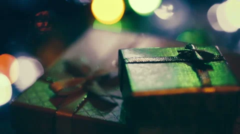 Gift Under Christmas Tree Stock-Footage 43362431