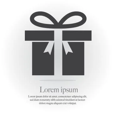 Gift vector icon. Stock Illustration