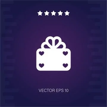 Gift vector icon Stock Illustration