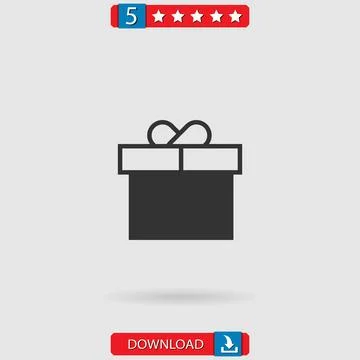 Gift vector icon Stock Illustration
