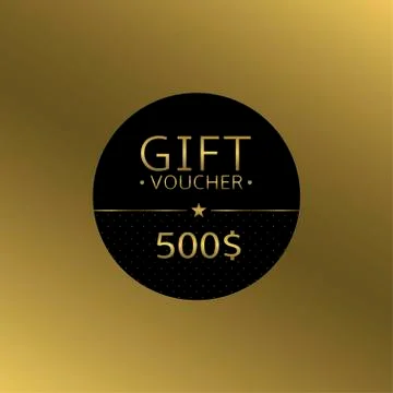 Gift voucher card Illustrazione stock