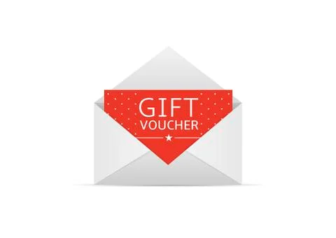Gift voucher card Stock Illustration