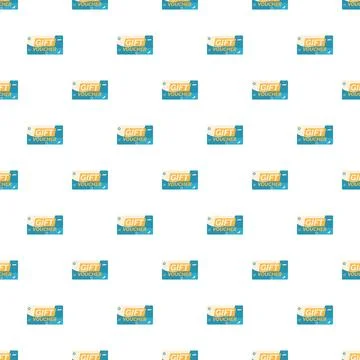 Gift voucher coupon pattern for shopping promotion Stock Illustration
