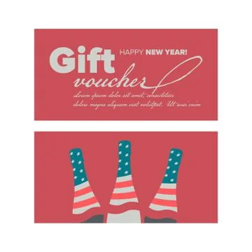 Gift voucher design Stock Illustration