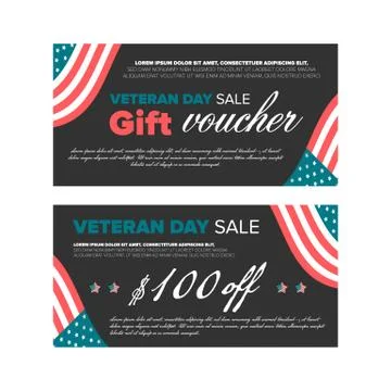 Gift voucher design Stock Illustration