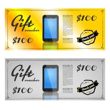 Gift Voucher Or Card Stock Illustration