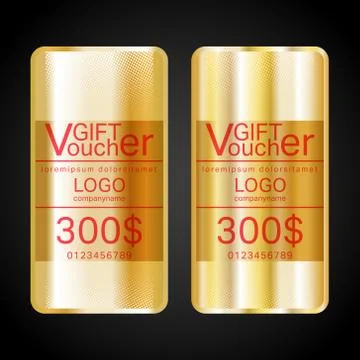 Gift voucher template Stock Illustration