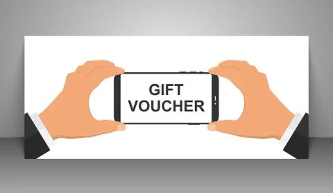 Gift voucher template. Stock Illustration