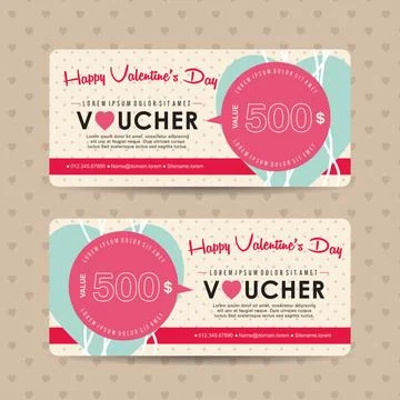 Gift Voucher template Stock Illustration