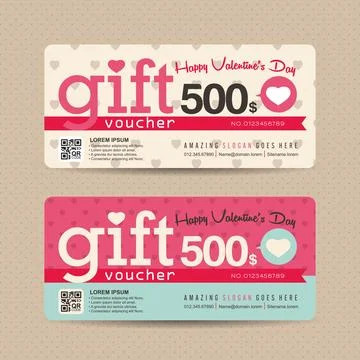 Gift Voucher template Illustrazione stock