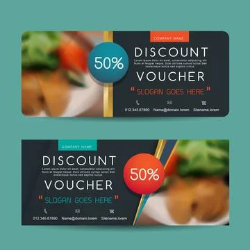 Gift Voucher template Stock Illustration