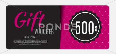 Gift Voucher Template Vector Illustration For Your Business