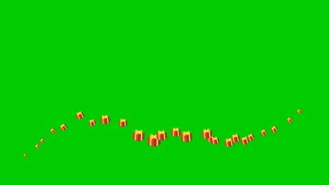 Gift wave green Stock Footage 144470119