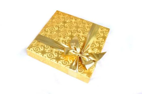Gift on a white background Stock Photos