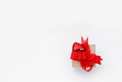 Gift  on the white background Stock Photos