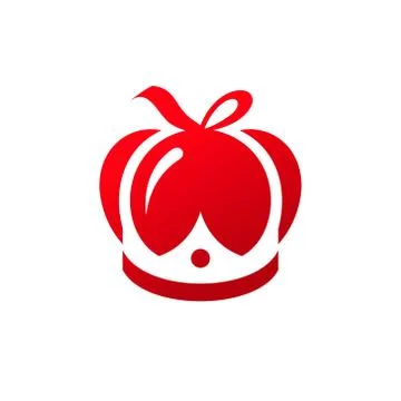 Gift wrapping a crown Stock Illustration