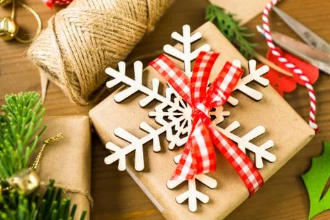 Gift wrapping Stock Photos