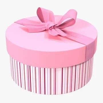 Giftbox 5 Pink 3D Model