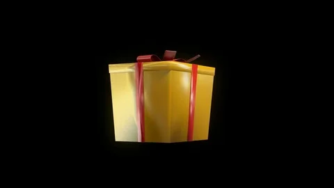 Giftbox Gold Video stock 84006165