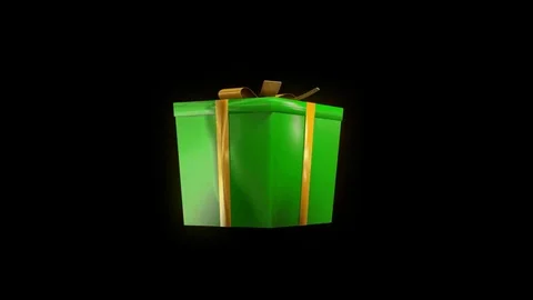 Giftbox Green Stock Footage 84006324