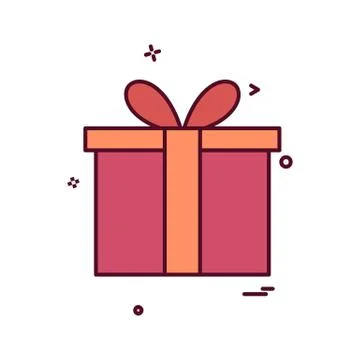 Giftbox icon design vector Ilustração Stock