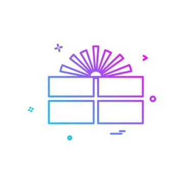Giftbox icon design vector Ilustração Stock
