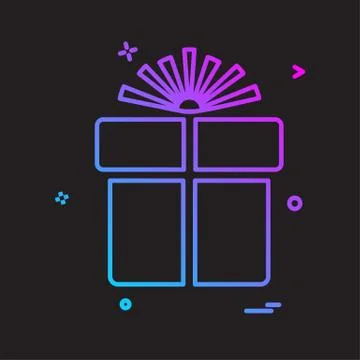 Giftbox icon design vector Illustrazione stock