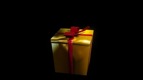 GiftBox Open Stock Footage 84032776