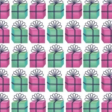 Giftbox present pattern icon Stock Illustration