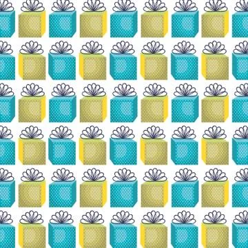 Giftbox present pattern icon Stock Illustration