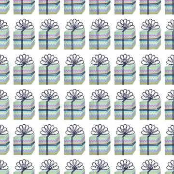 Giftbox present pattern icon Stock Illustration