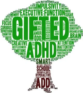 Gifted Word Cloud イラスト素材