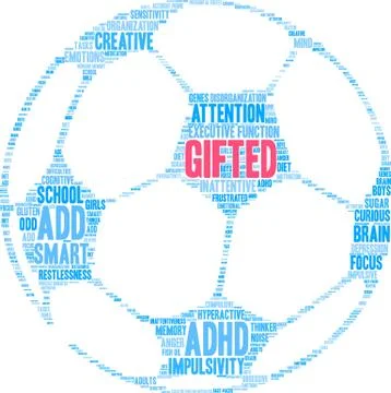 Gifted Word Cloud 库存插图