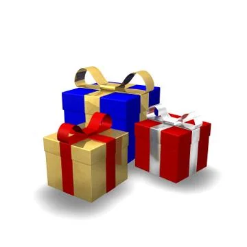 Gifts 3d 스톡 일러스트