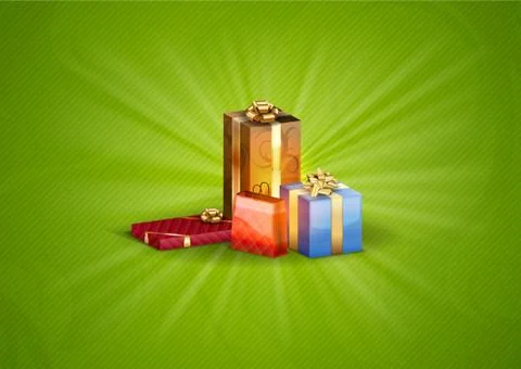 Gifts background Stock Illustration