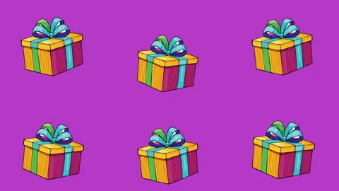 Gifts boxes background animation. 4K motion animation. Stock Footage 293687256
