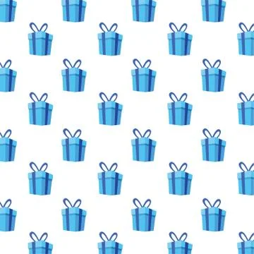 Gifts boxes presents pattern background Illustrazione stock